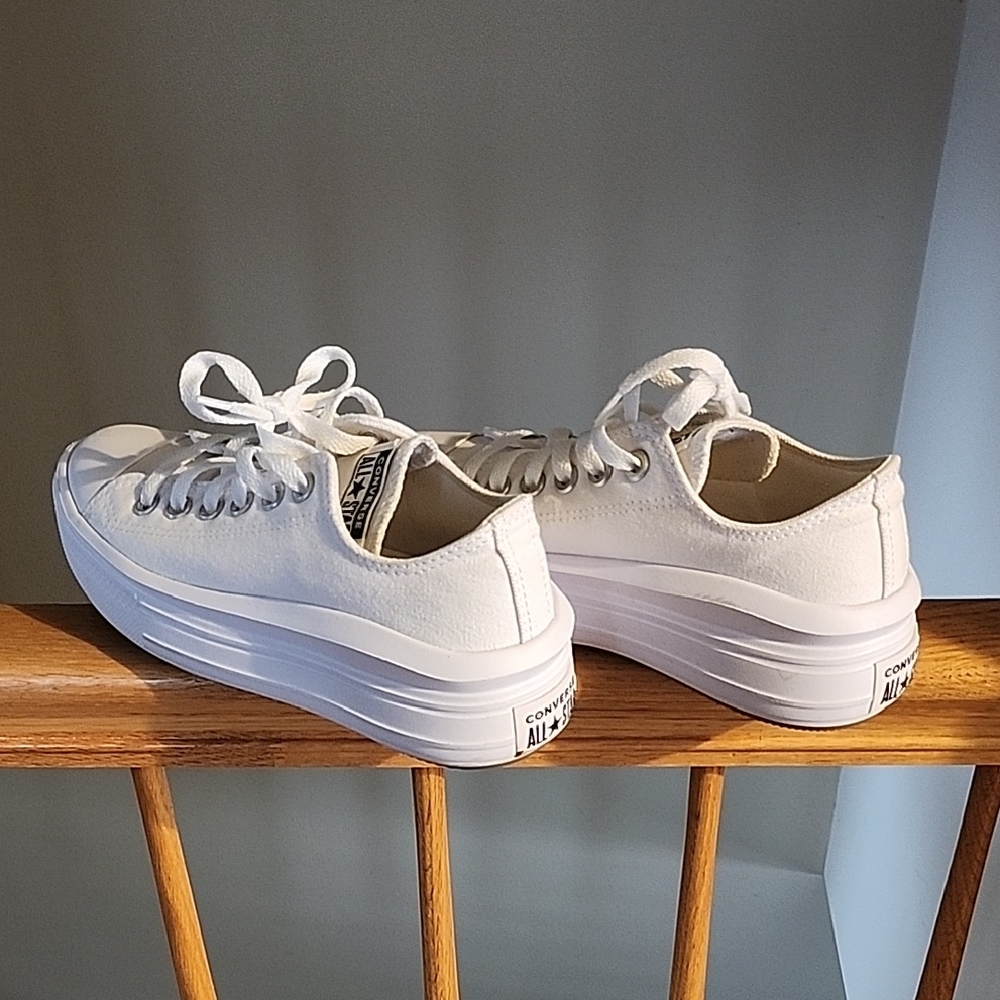 Converse Women's Classic White Platform Sneakers